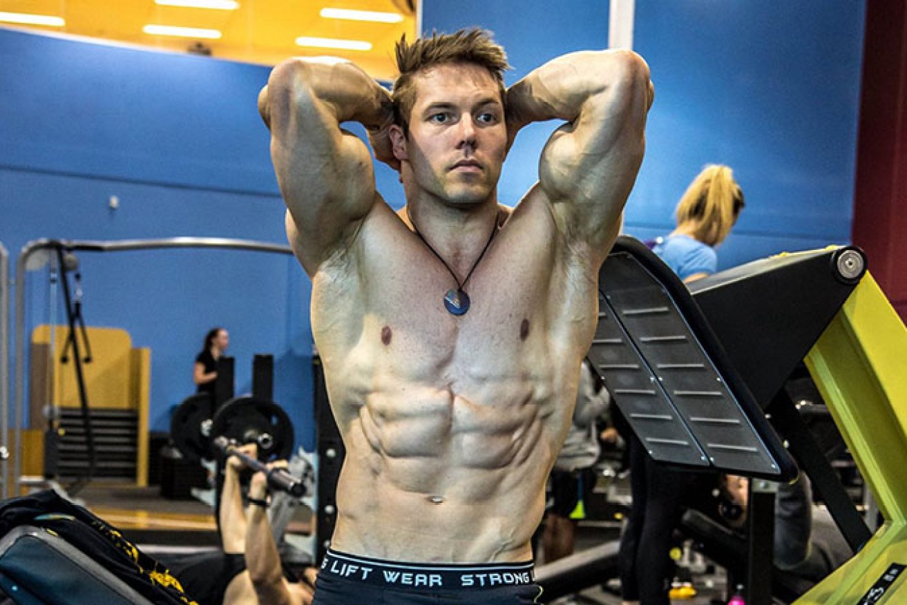 Personal trainer Aaron Curtis says you must go hard when you workout at home. Photo: Supplied