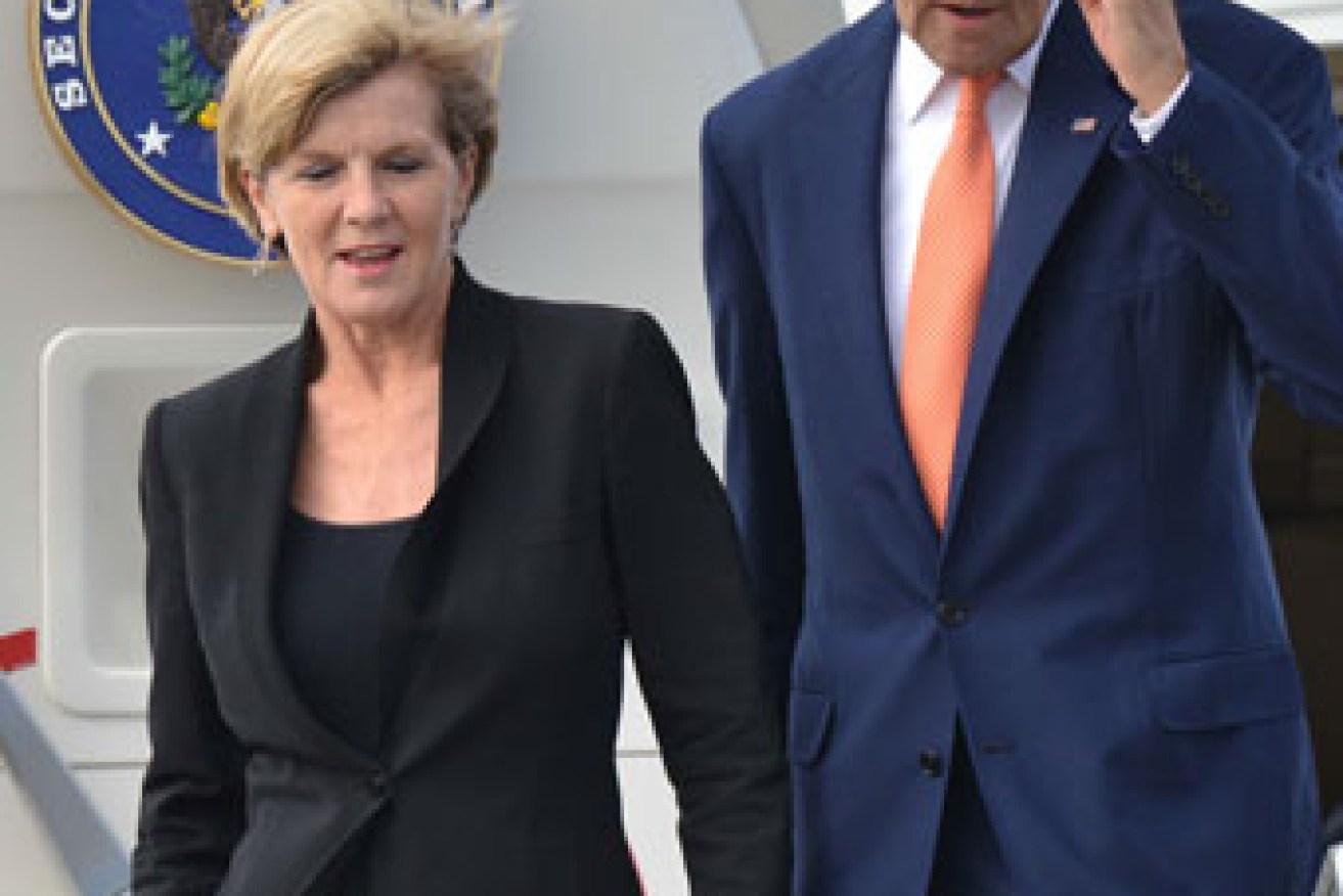 Julie Bishop with US Secretary of State John Kerry. Photo: Getty