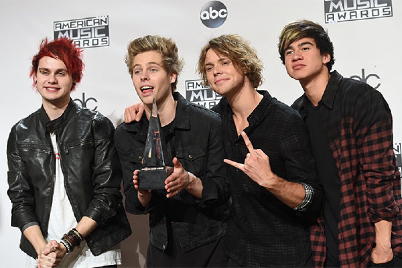 Five Seconds of Summer won New Artist Of The Year at the American Music Awards. Photo: Getty