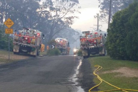 NSW bushfire still a threat