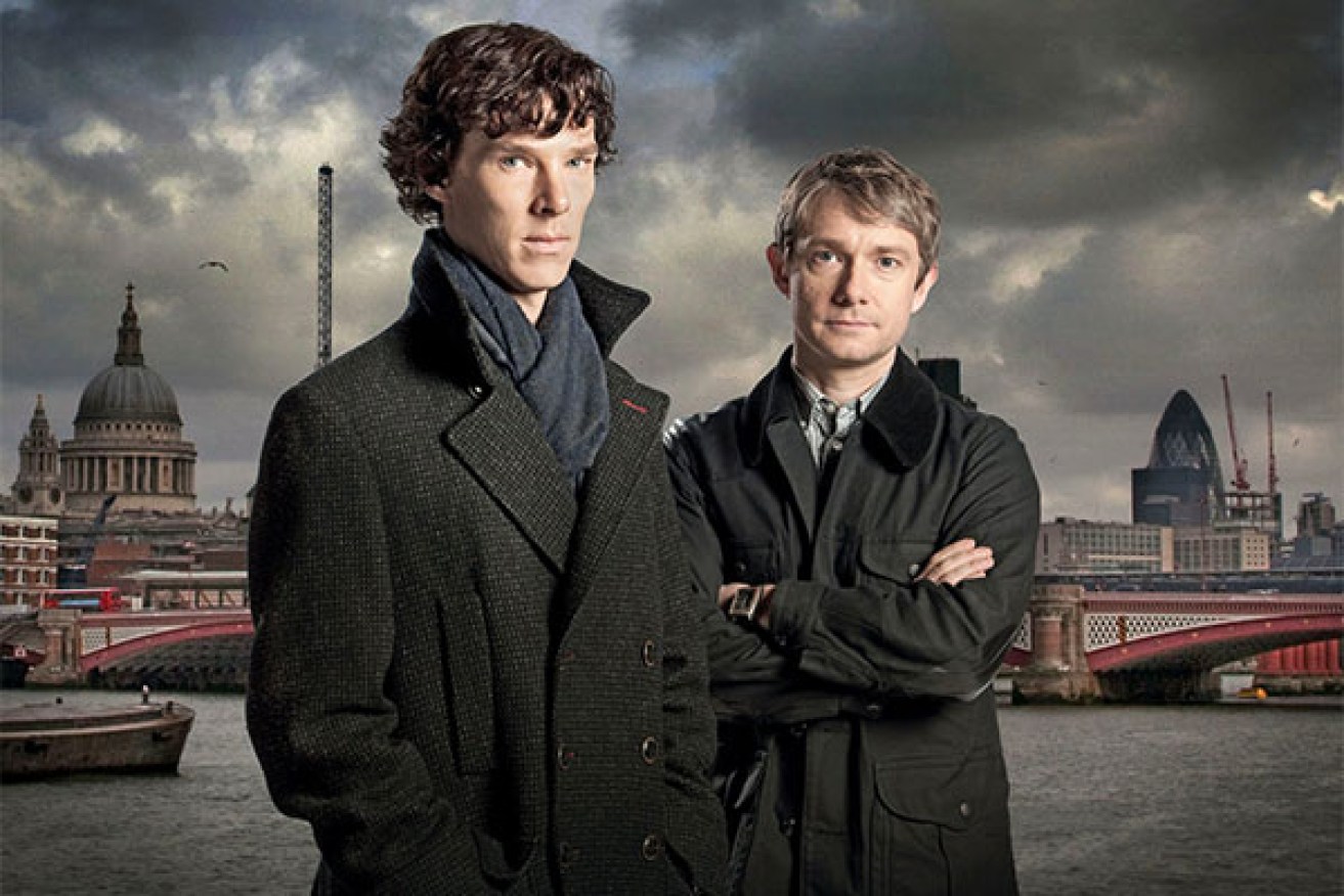 How deserpate are you to watch new episodes of shows like Sherlock, starring Benedict Cumberbatch and Martin Freeman. Photo: Supplied