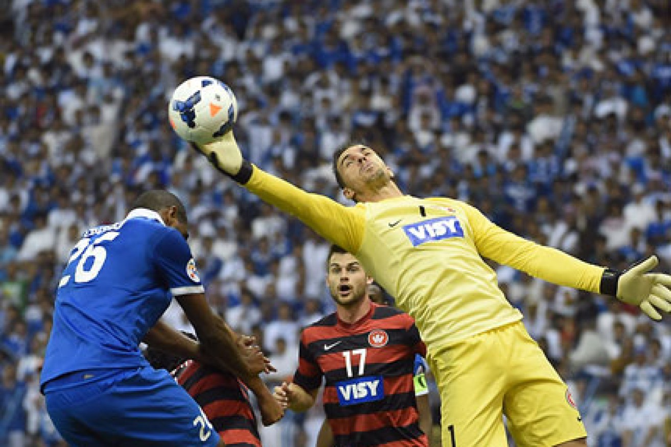 Covic makes another spectacular save. Photo: Getty