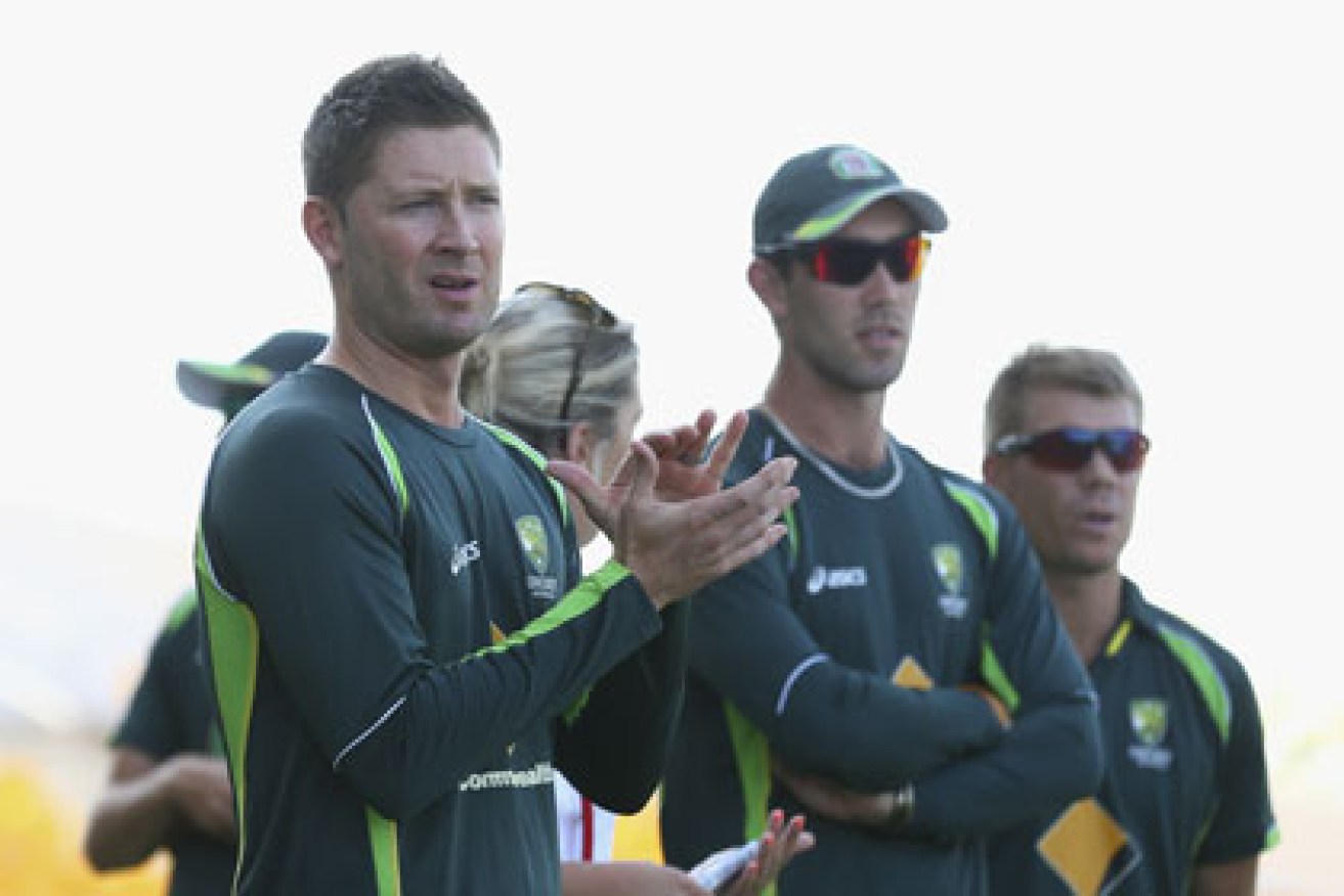 Michael Clarke could only applaud the total dominance of his opposition. Photo: Getty