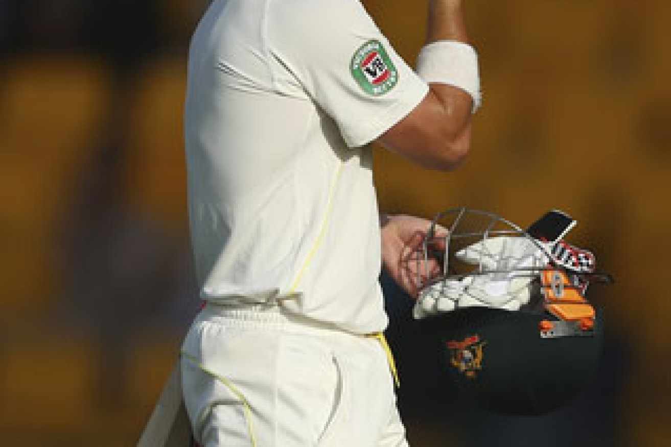 David Warner has at least flown the flag for Australia. Photo: Getty