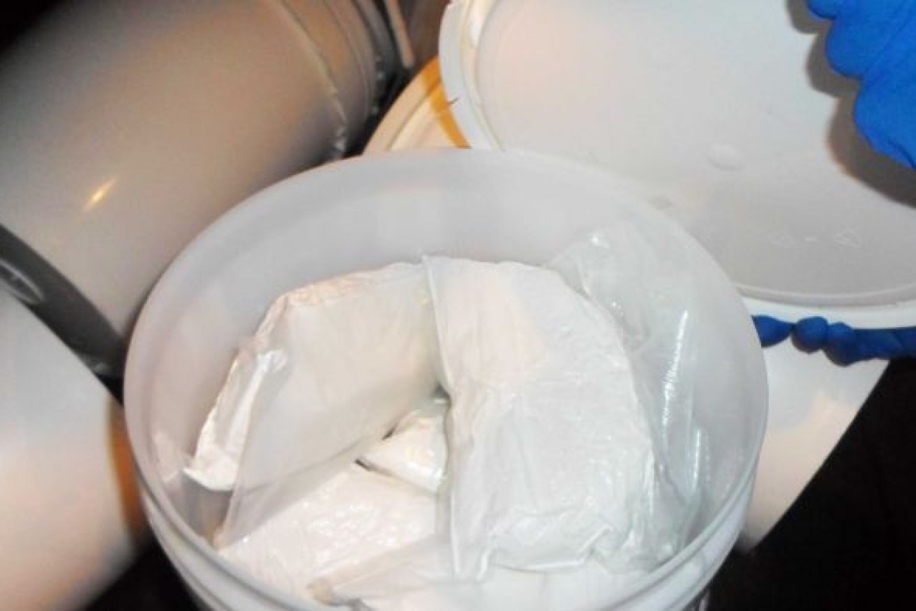The drugs were found inside ice chests and plastic buckets.