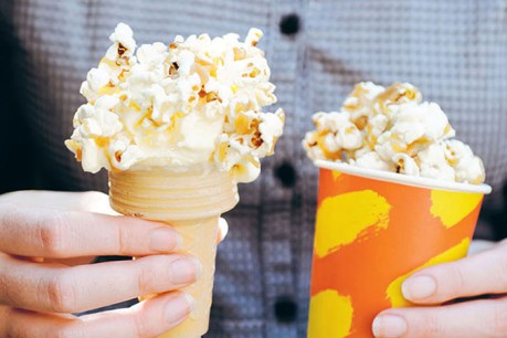 Ice cream cones at the movies