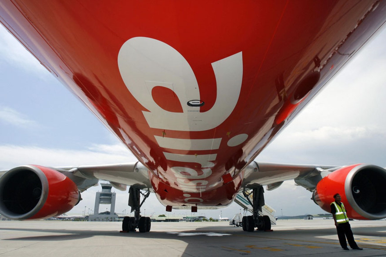 The AirAsia plane went the wrong way and ended up in Melbourne.