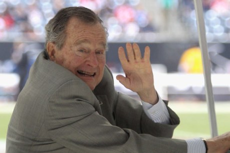 Ex-US president Bush Sr in hospital