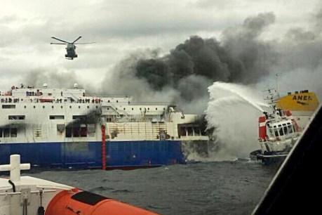 Ten dead, dozens missing in Greek ferry fire