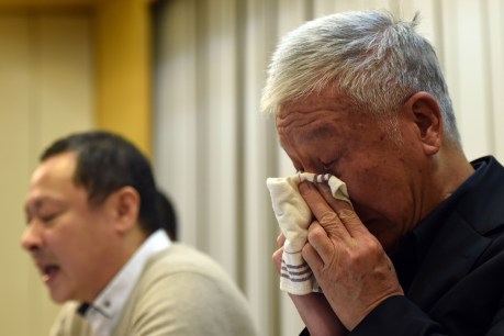Hong Kong protest leaders quit in tears
