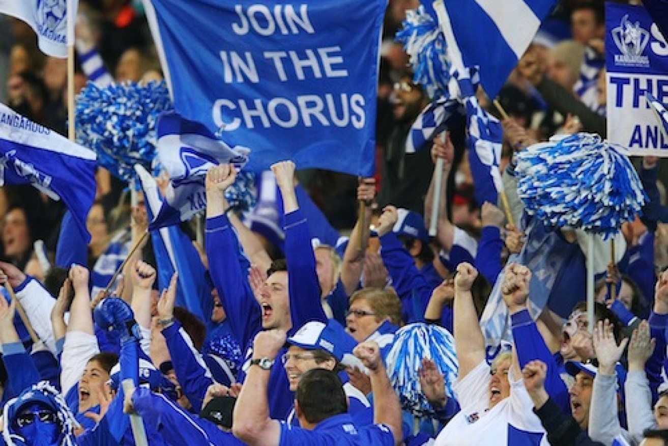North Melbourne fans at the Melbourne Cricket Ground. Photo: Getty