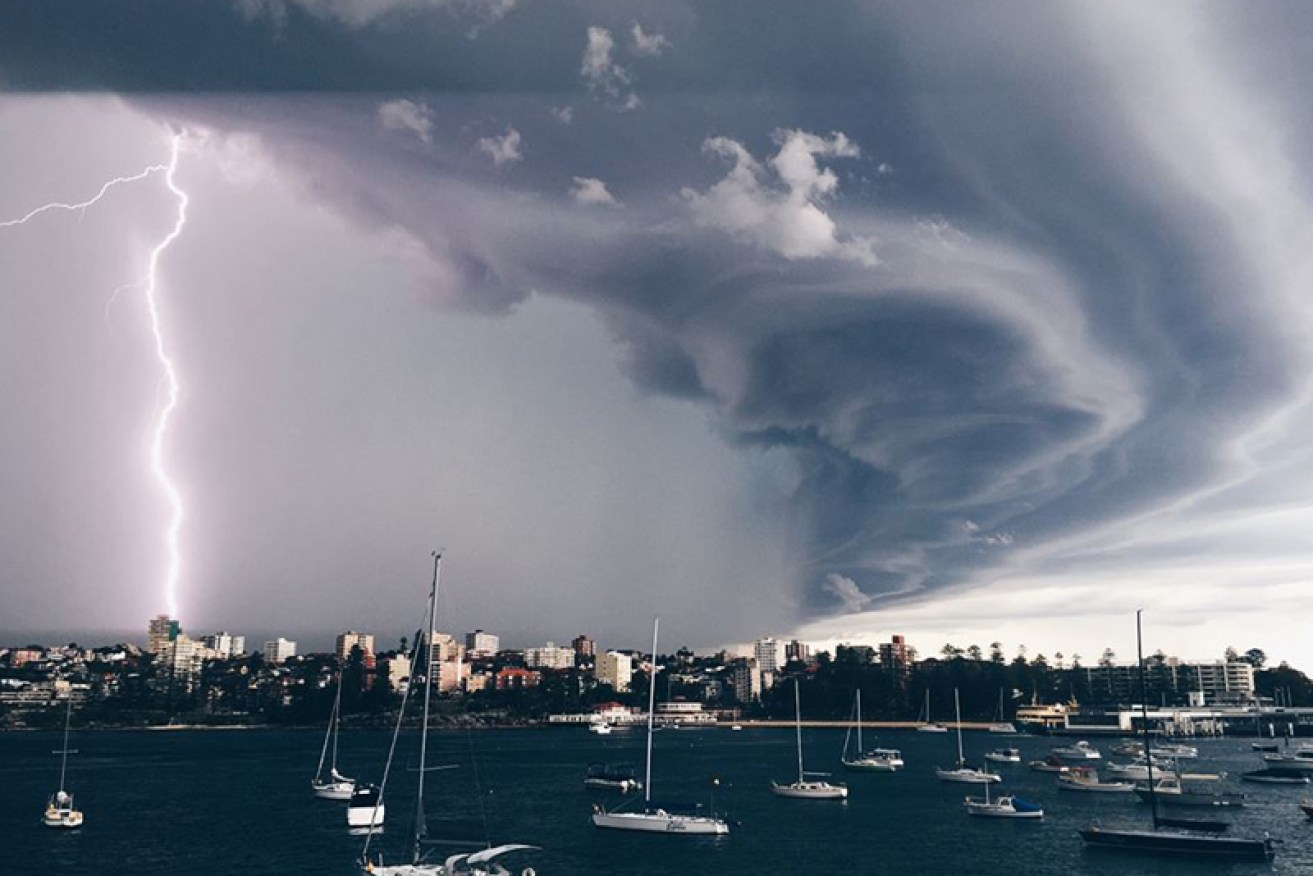 Thomas Loomes captures the Sydney storm from Manly.