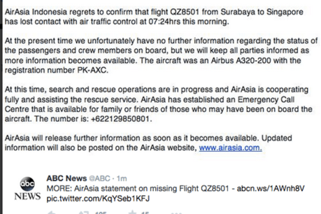 AirAsia flight QZ8501&#8217;s mystery disappearance