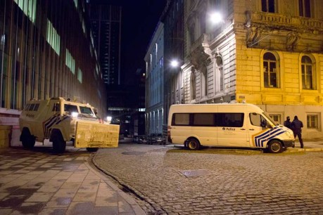 Belgian troops patrol streets