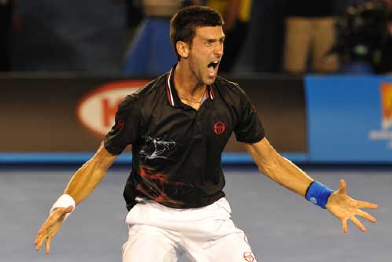 Novak just heard the Australian Open topped The New Daily's list of best sporting events. Photo: Getty