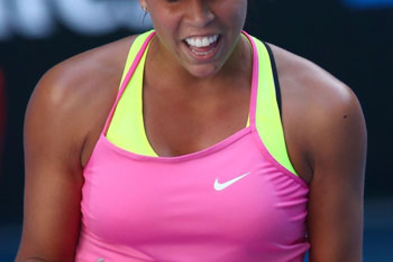 Madison Keys will play Venus Williams, 15 years her senior. Photo: Getty