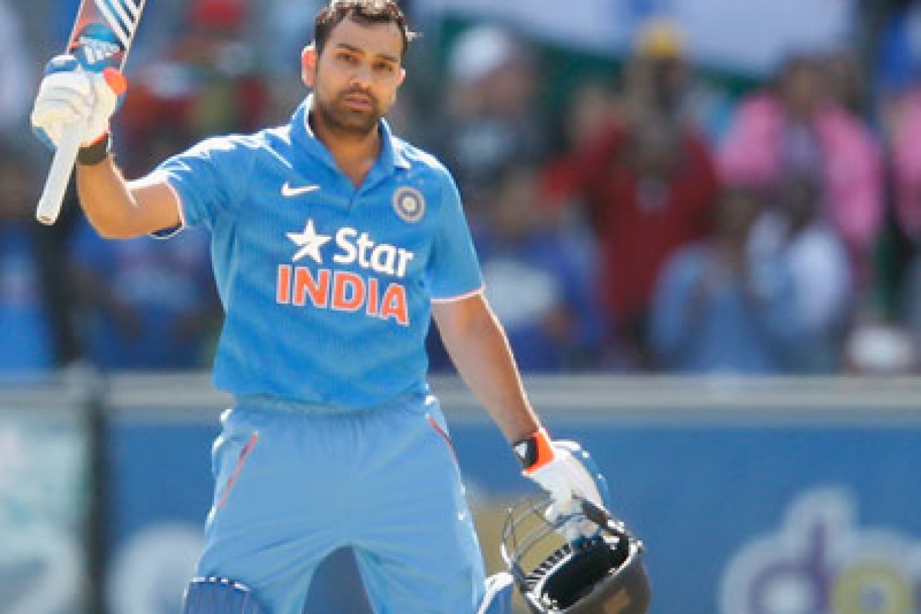 Rohit Sharma is capable of sledging in all manner of languages. Photo: Getty