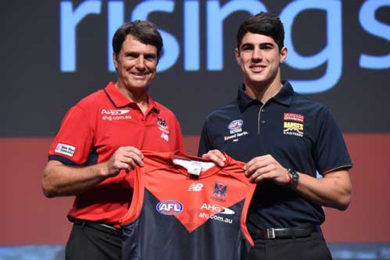 Christian Petracca has found out how tough AFL footy can be - and he hasn't played a game.  Photo: Getty
