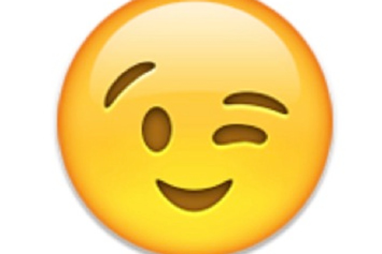 The wink face is the most popular emoji. 