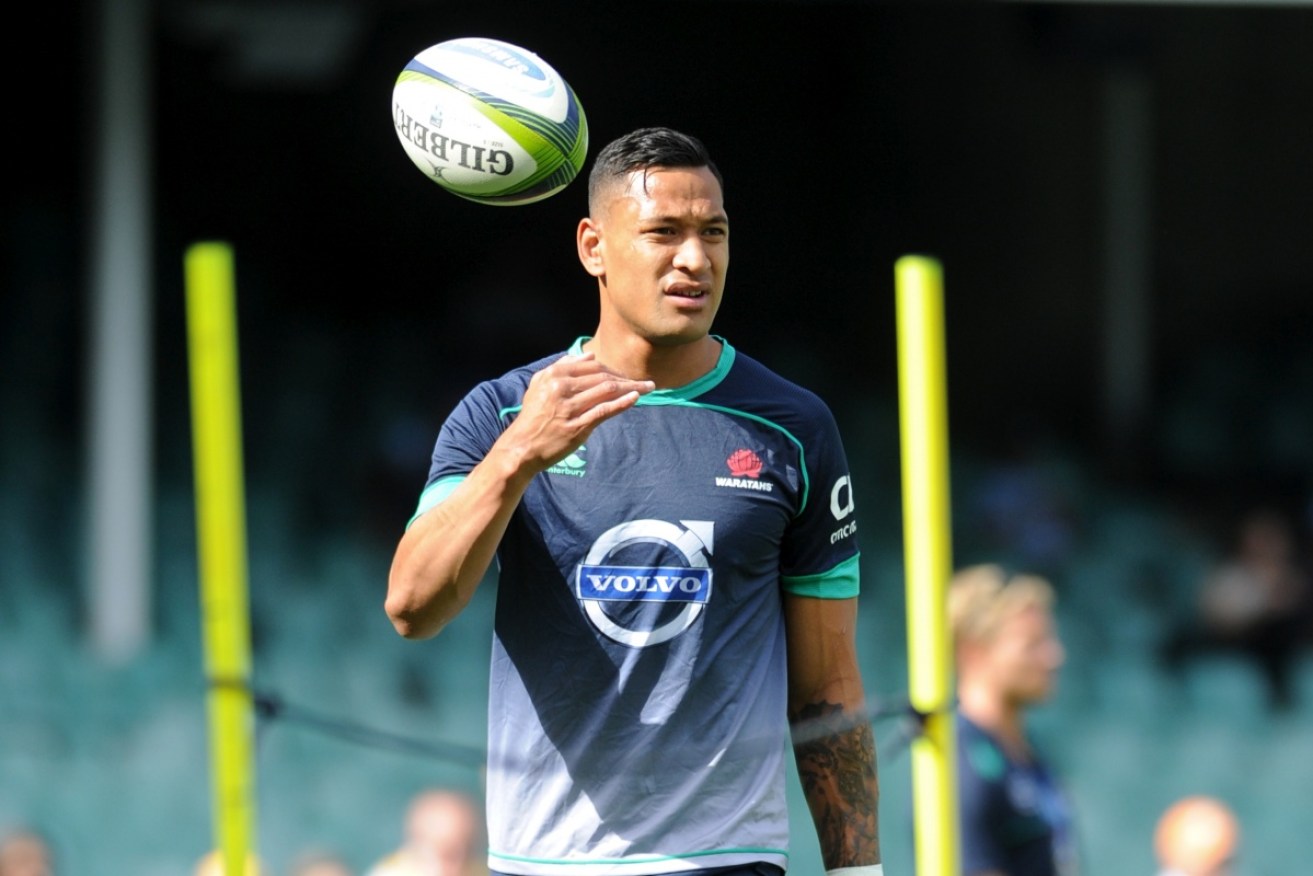 Israel Folau says there's no room for homophobes in rugby union.