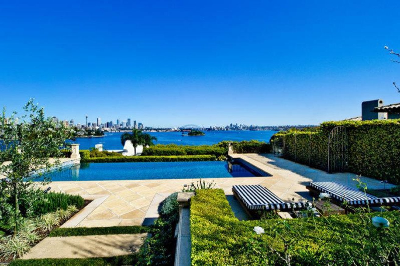 The mansion has a $39 million view across Sydney Harbour. Facebook