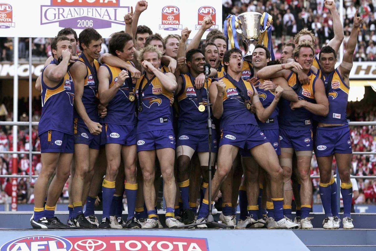 The Eagles' 2006 Premiership team continues to be dogged by a notorious reputation. 