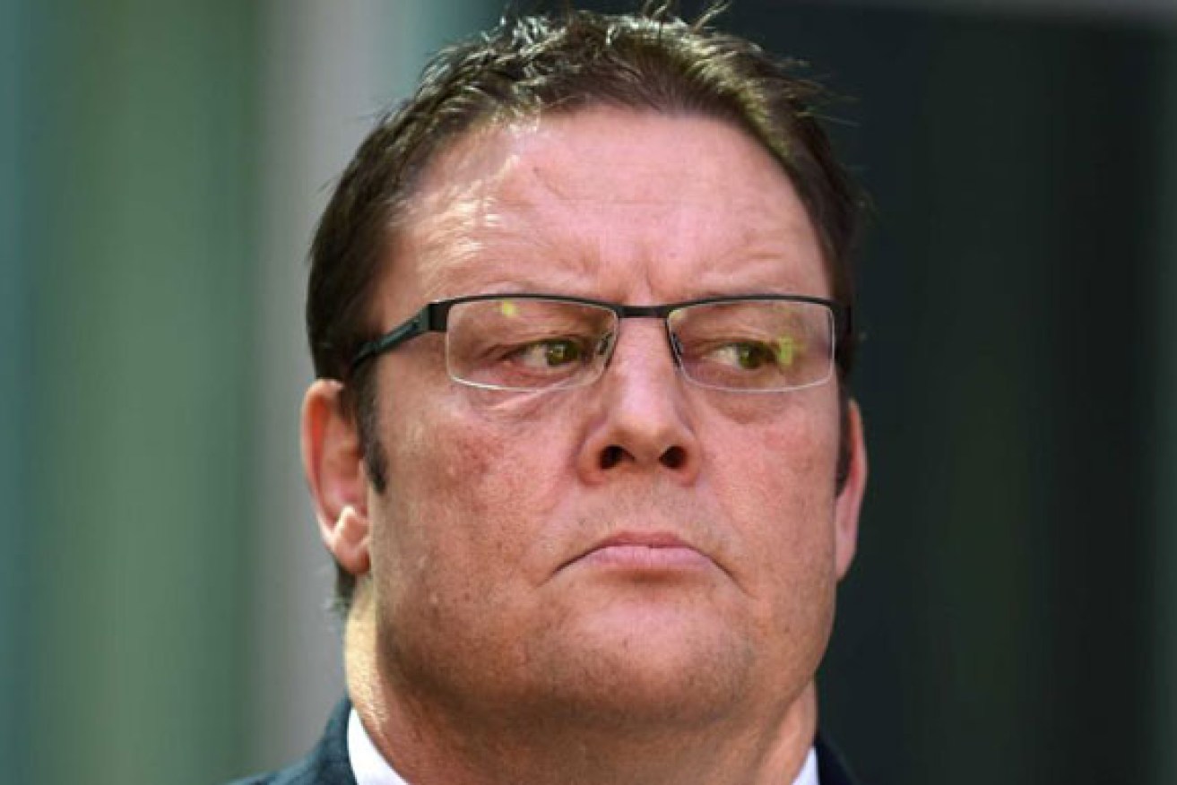 Glenn Lazarus was not happy with the portion sizes at The Lodge. Photo: AAP