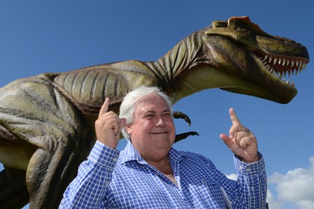 Who killed Jeff? Palmer&#8217;s dinosaur goes up in flames