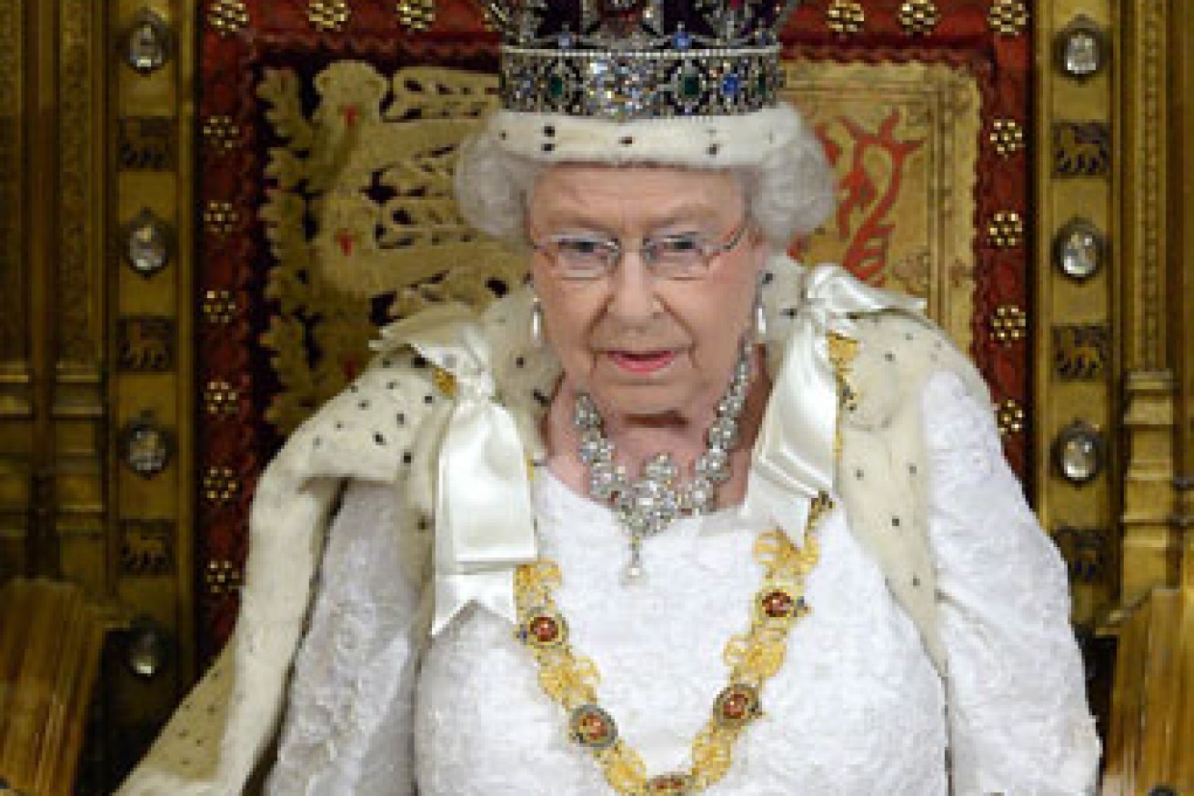Queen Elizabeth II during her speech in 2014. 