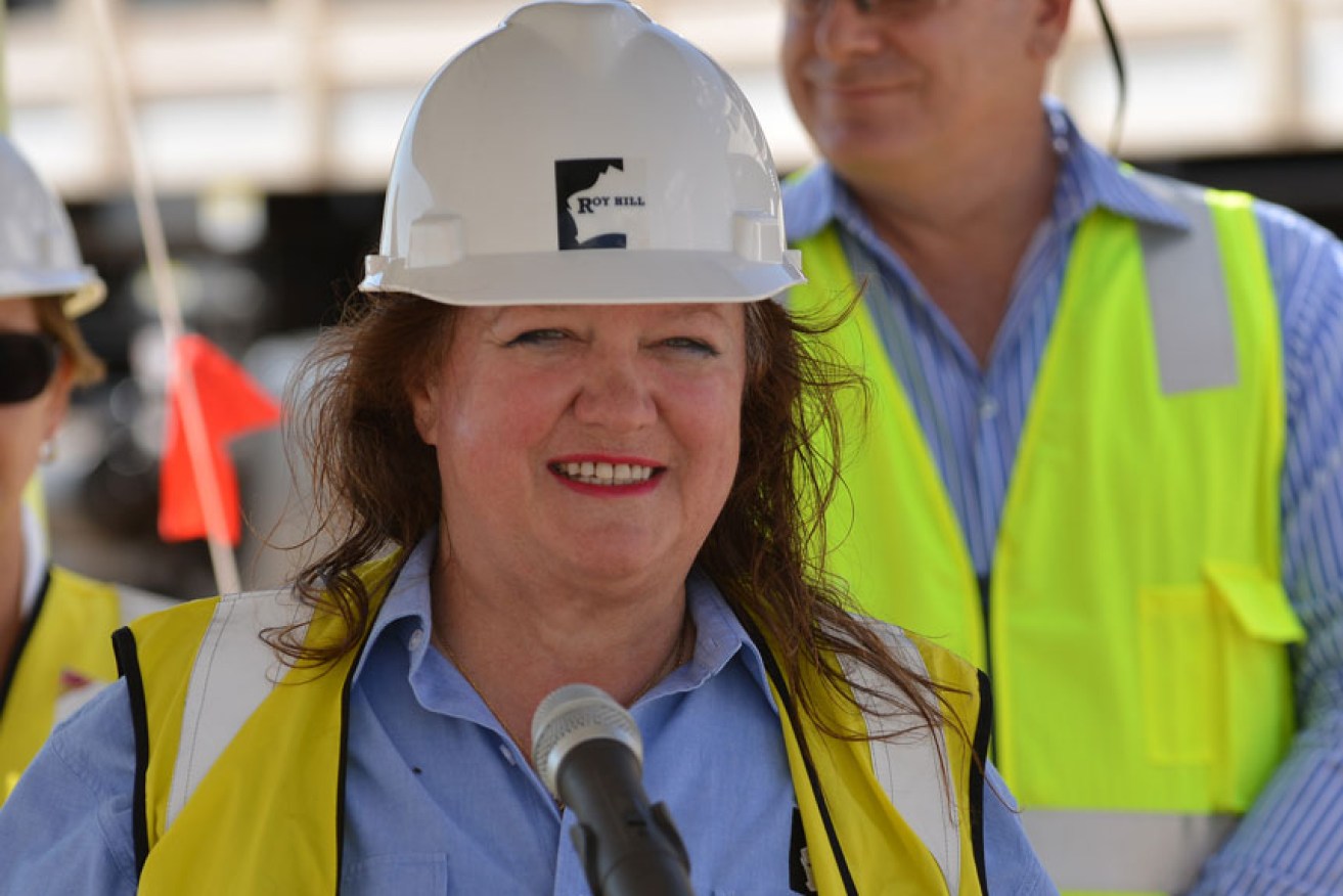 The iron ore rebound is sure to have Ms Rinehart grinning, but not litigation whispers. 