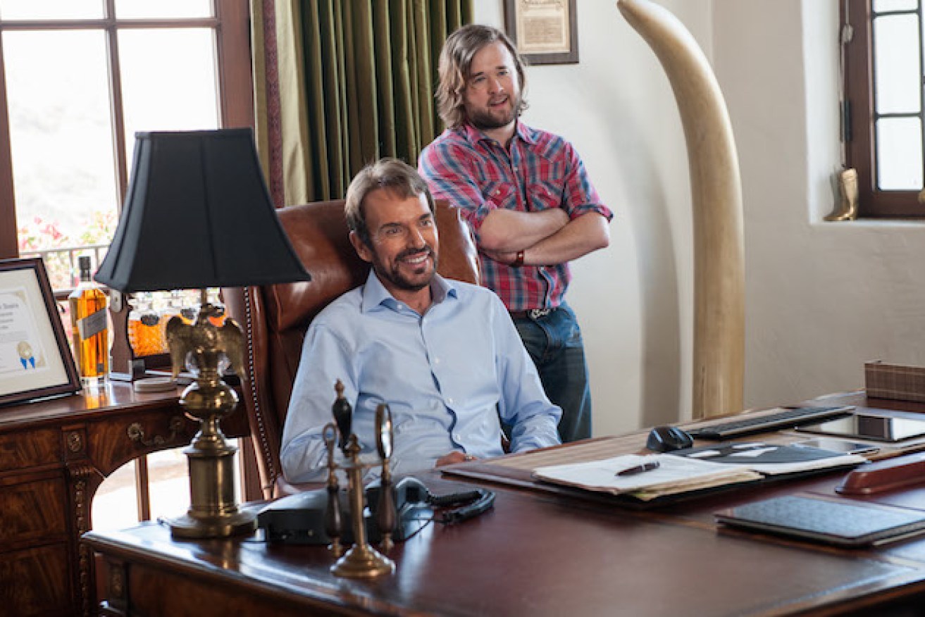 Billy Bob Thornton (left) and Haley Joel Osment make a valiant attempt to rescue the film's message.
