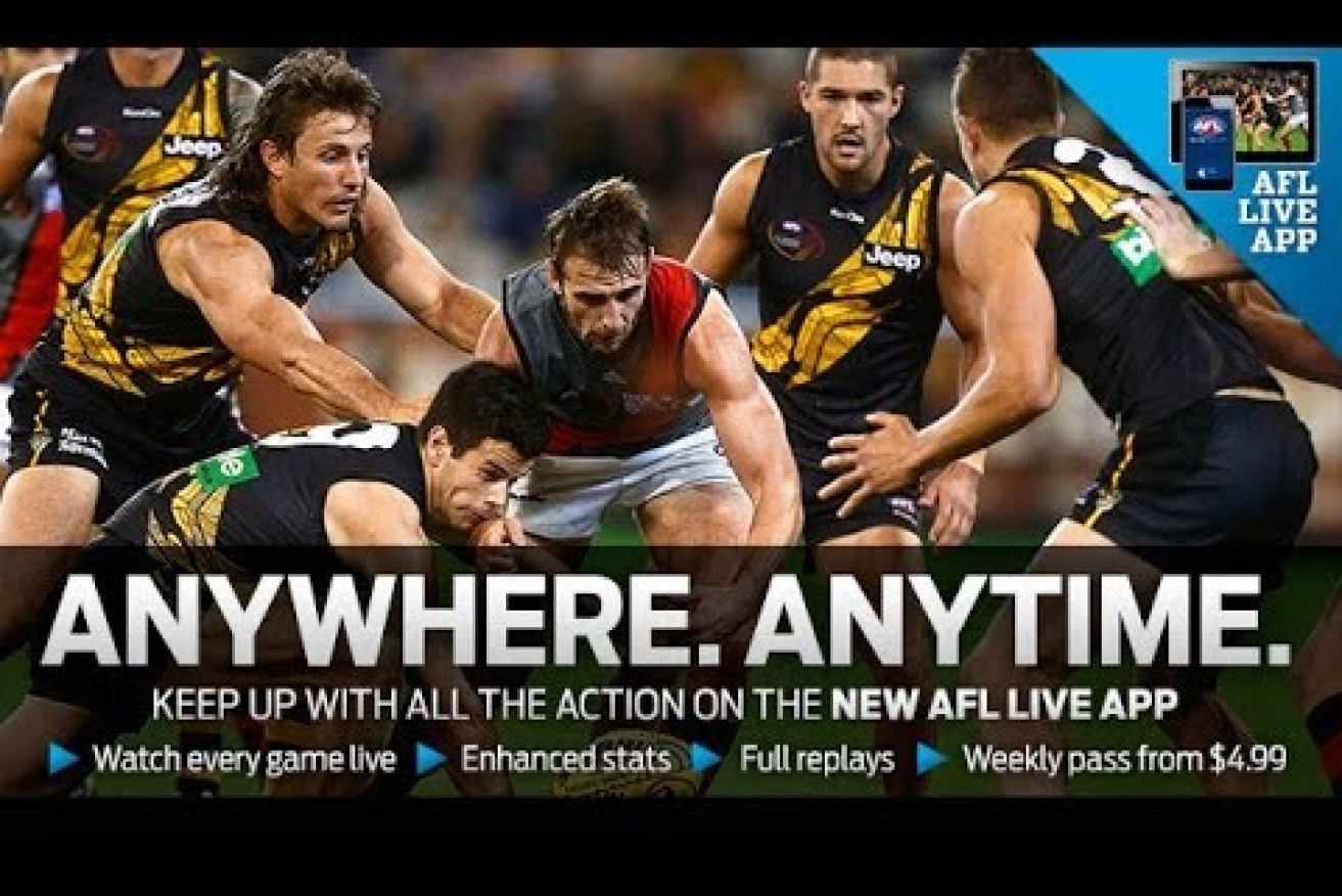 The AFL's digital rights are currently held by Telstra, but that could be about to change. Photo: AFL Live