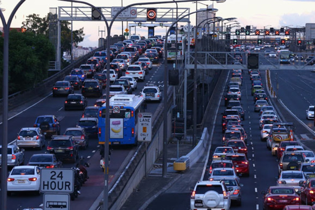 The under-construction Western Harbour Tunnel will ease Sydney's nightmare traffic congestion. <i>Photo: AAP</i>