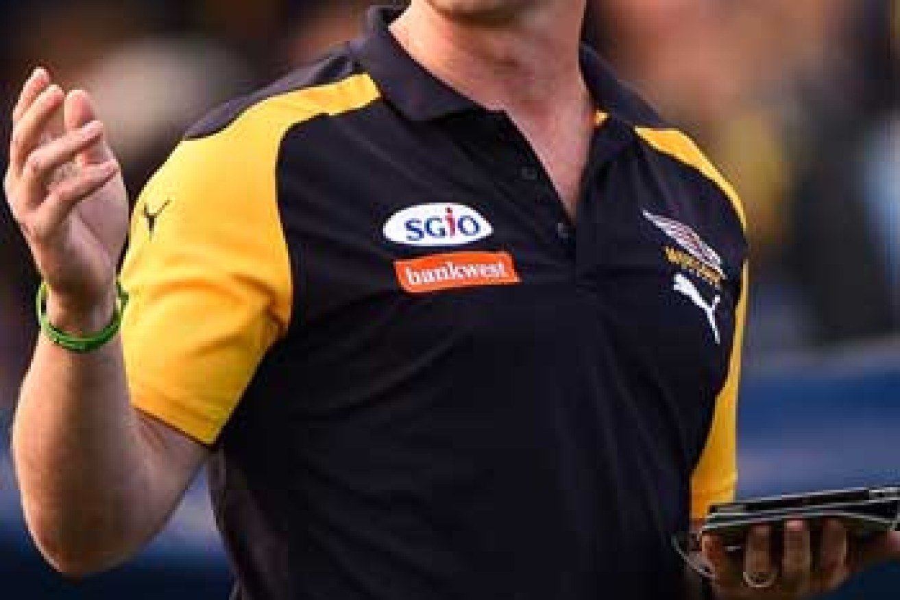 The Eagles, and coach Adam Simpson, have surprised everybody to sit in second place. Photo: Getty