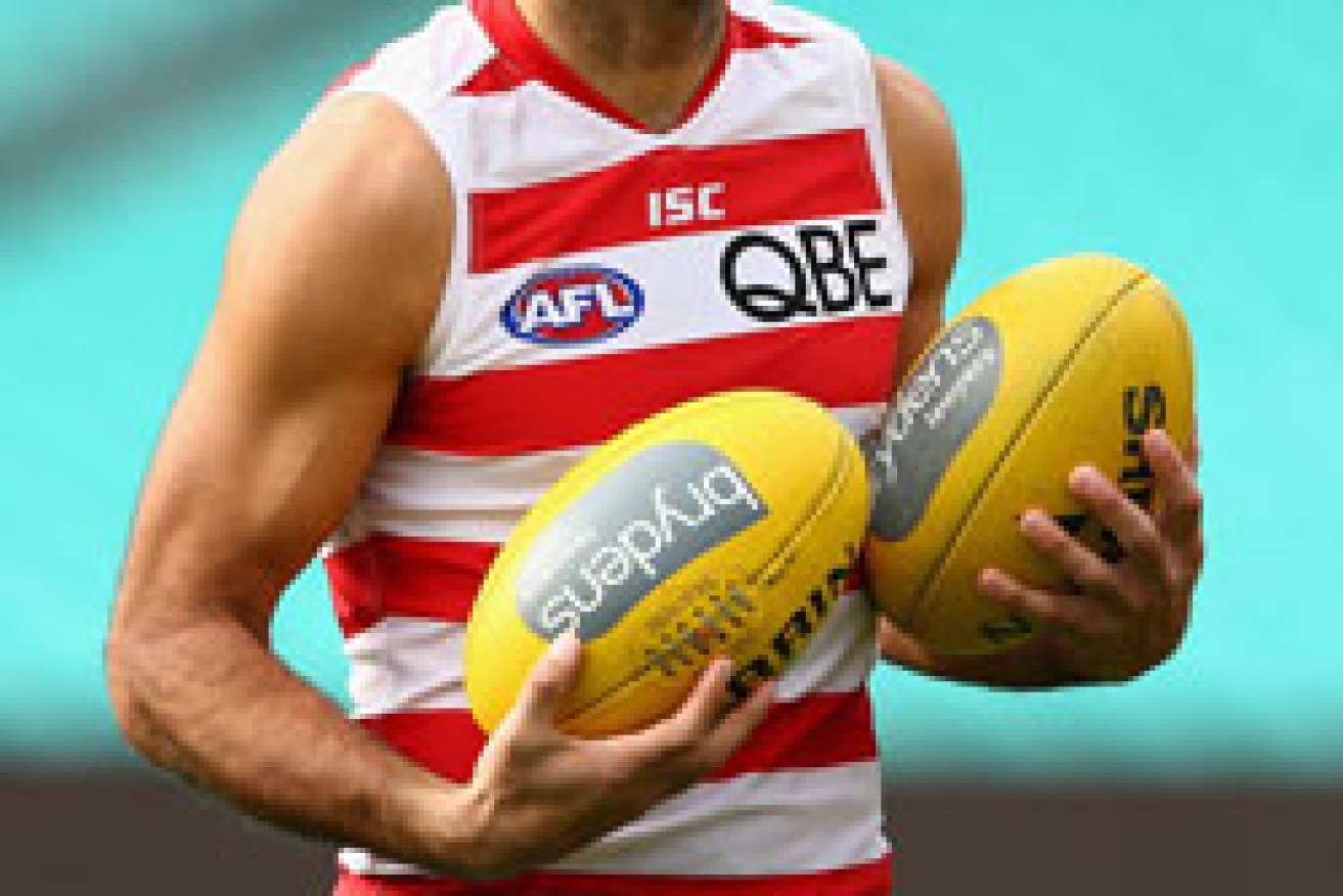 Goodes at training last week. Photo: Getty