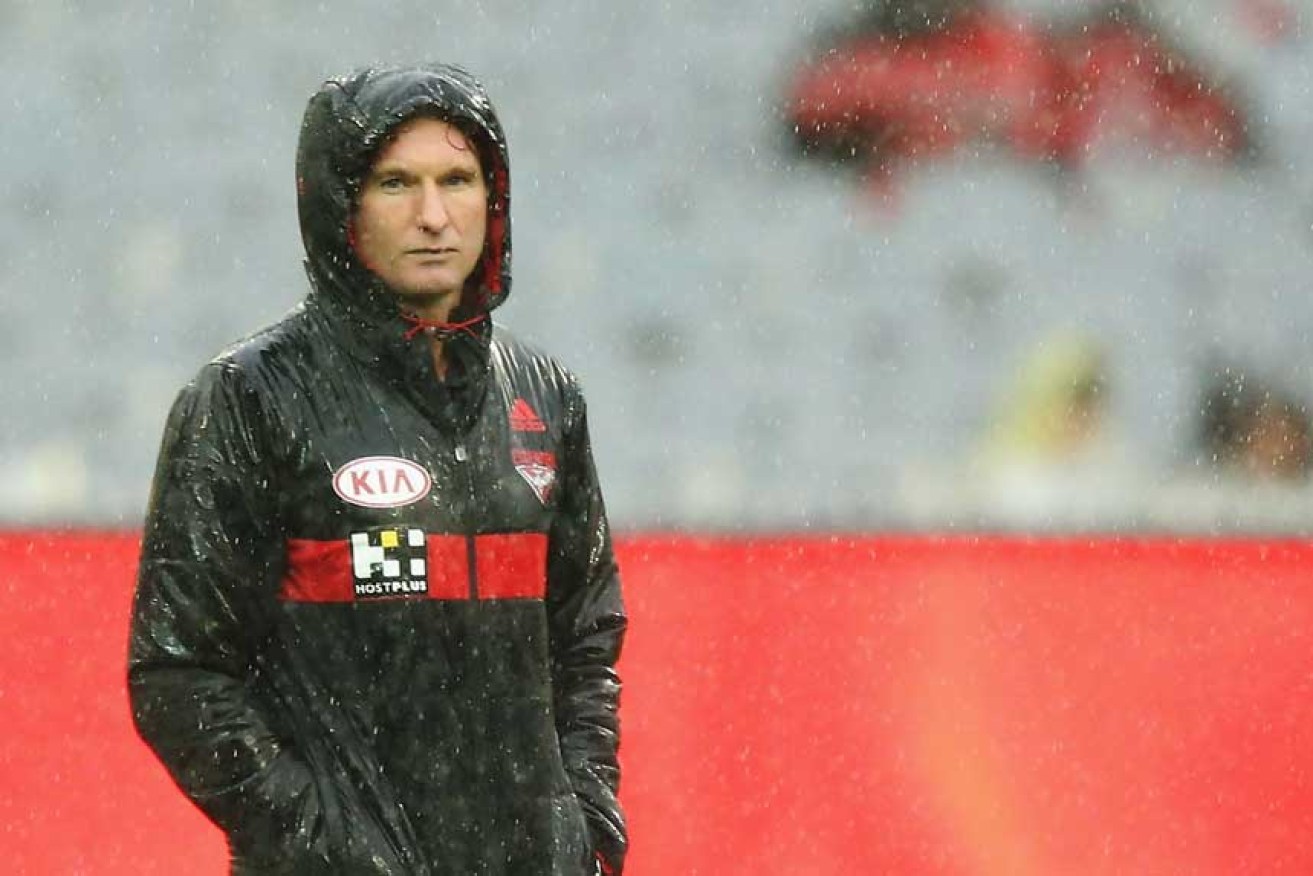 James Hird is recovering well in a health facility, according to his father. 