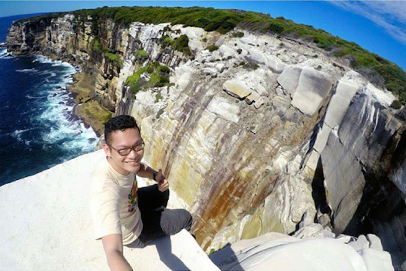 The popular and lofty heights of Wedding Cake Rock have been shut to selfie seekers like this one. Photo: Instagram