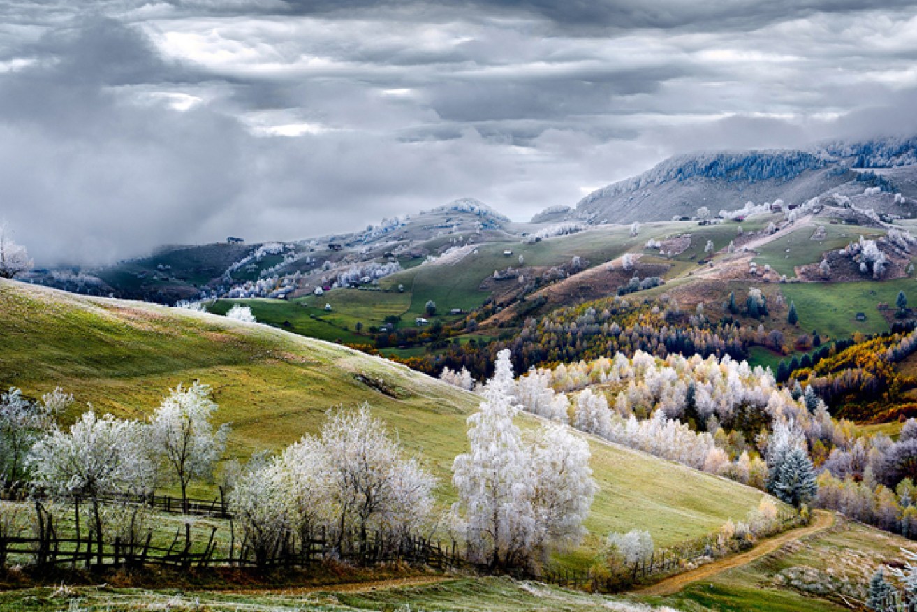 Romania, Land of Fairy Tales: "White frost over Pestera village. Photo: Eduard Gutescu - National Geographic Traveler Photo Contest
