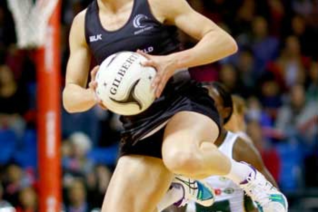 Silver Ferns jack-in-the-box Laura Langman. Photo: Getty