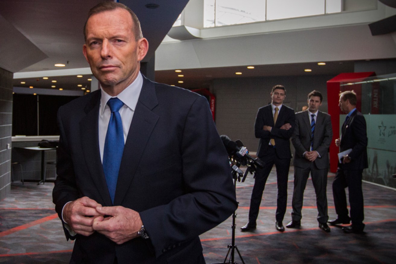 Tony Abbott stood by Ms Bishop during the scandal. Photo: AAP