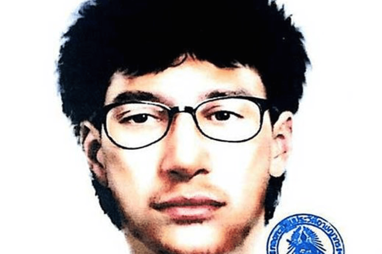 Here is the man Thai authorities are chasing in relation to the bombing. 