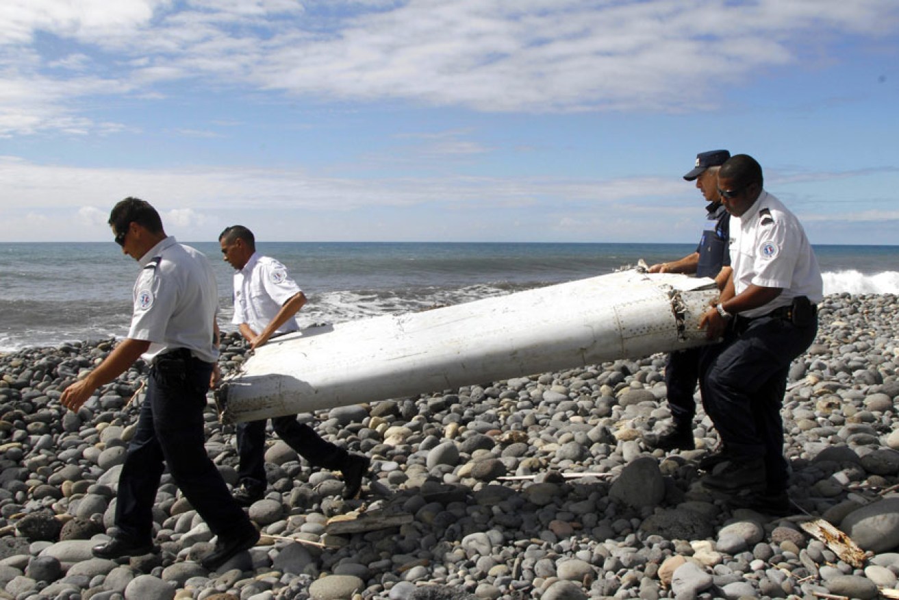 A part from missing flight MH370 found in July 2015. Photo: AAP.