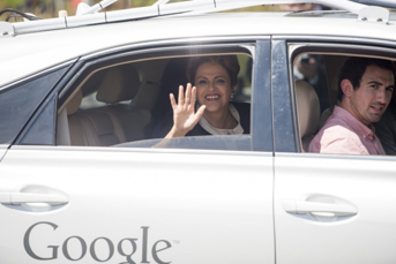 The Google Car has a jump on Apple. Photo: Getty