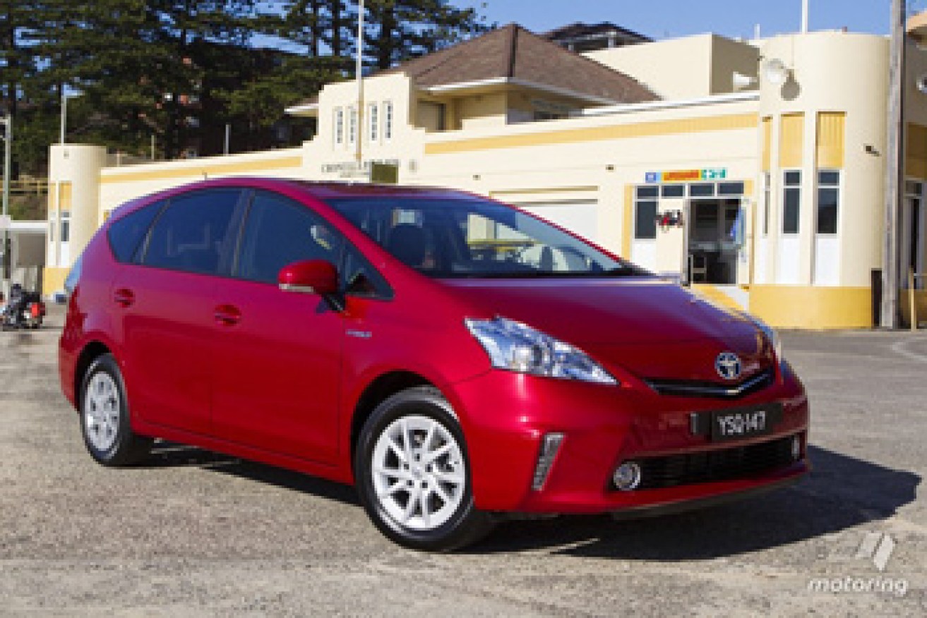 Toyota's Prius v: perfect for undemanding, family drivers. Photo: Motoring.com.au