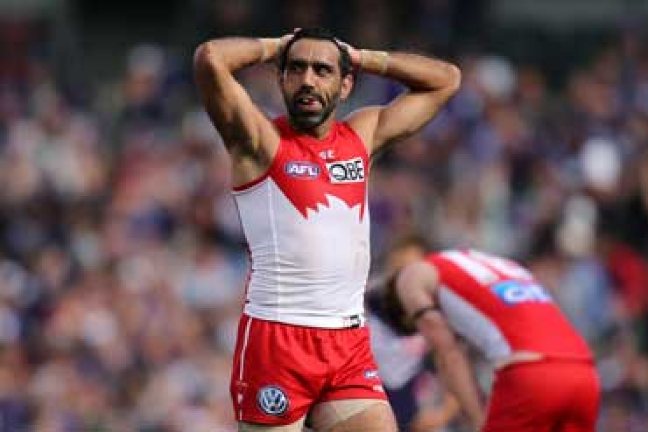 Adam Goodes was booed loudly by crowds for calling out racism. Photo: Getty