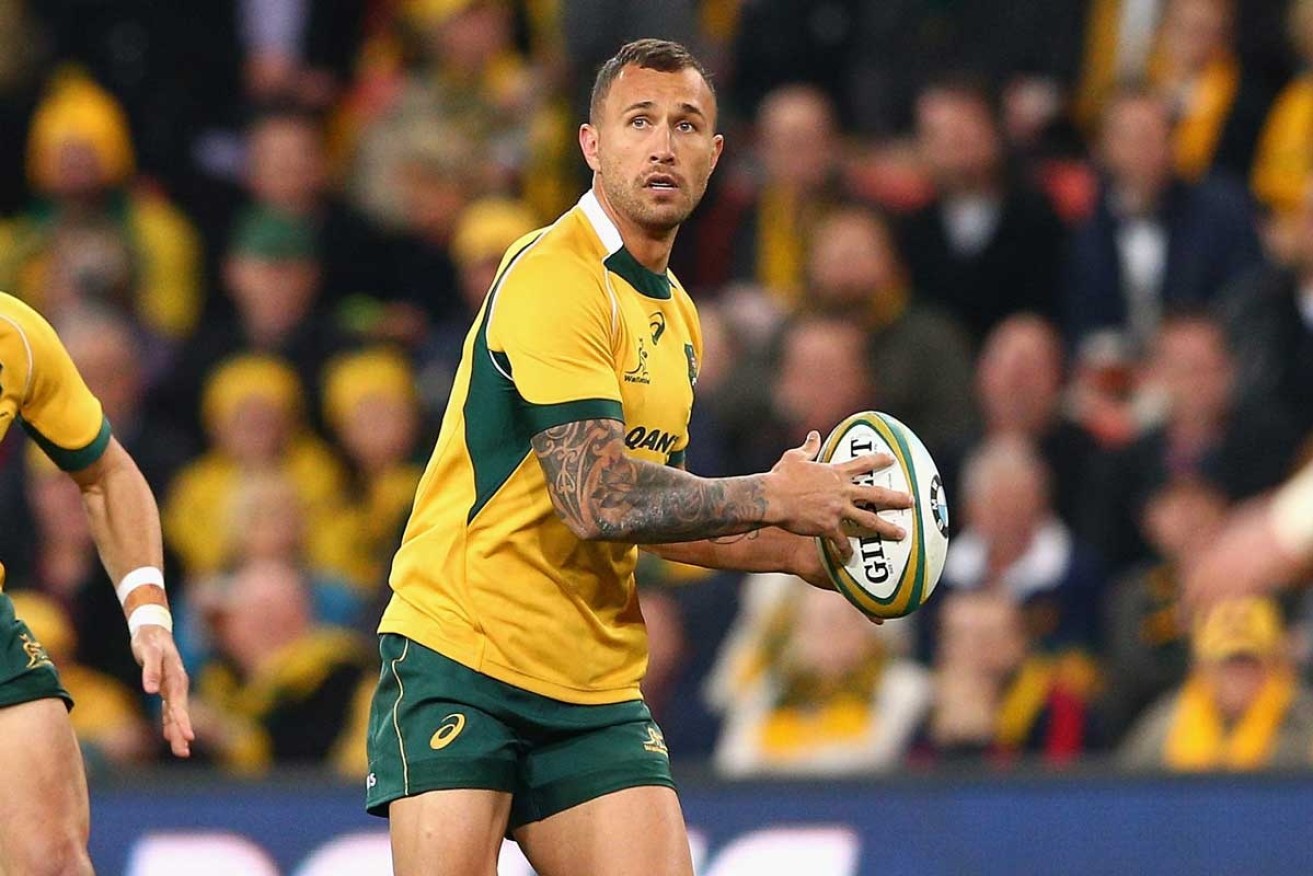 Quade Cooper is on the outer.