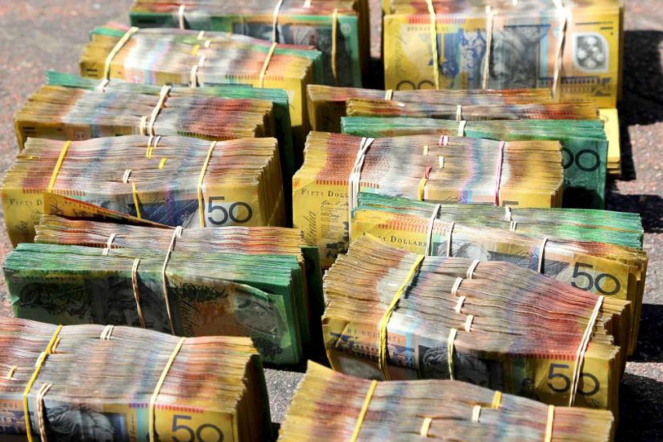 Investigators seized a large amount of cash in addition to guns and the alleged drug shipment. <i>NSW Police</i>