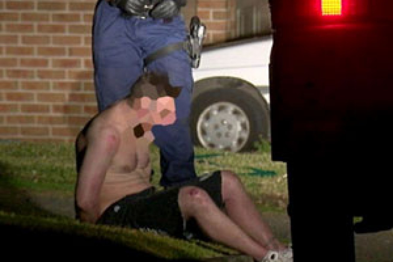 The 35-year-old man was subdued and arrested close to the scene. Photo: ABC