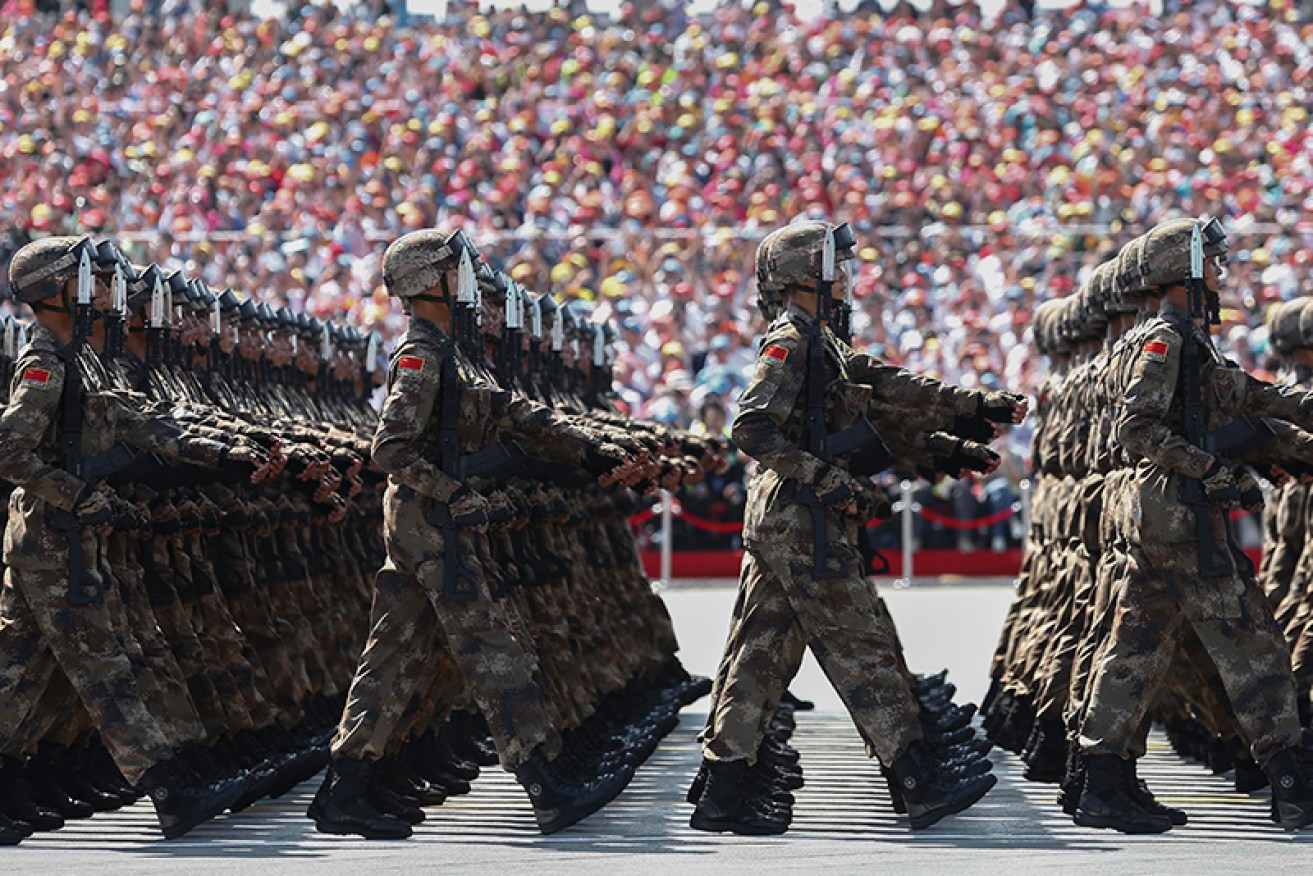 China says there is no point in talks about its rapidly expanding military so long as sanctions remain in effect.