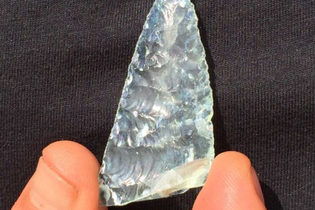 Rare complete glass spear found on Rottnest Island